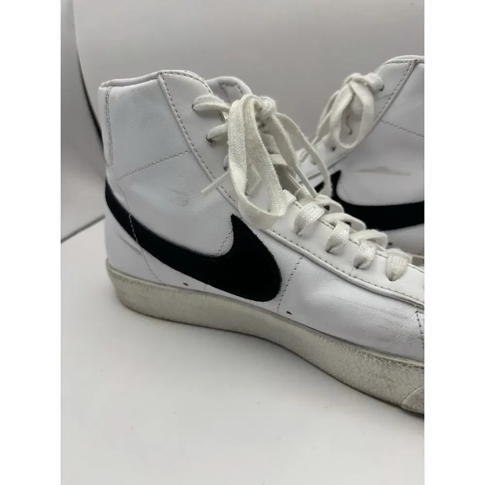 Nike Blazer Mid ‘77 Vintage White And Black Sneakers Men Size 8.5
